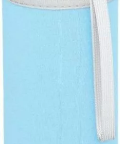 Groothandel 🎉 Merkloos Glazen Waterfles/drinkfles Met Lichtblauwe Softshell Bescherm Hoes 500 Ml - Sportfles - Bidon ❤️