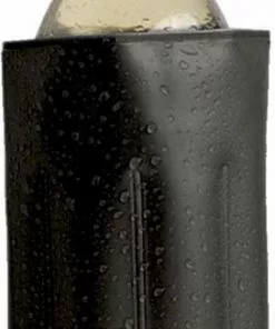 Promo 🧨 Merkloos 1x Koelelementen Hoezen Zwart Voor Wijnflessen 34 X 18 Cm - Wijnflessen/drankflessen Koelelement - Flessenkoeler - Wijnkoeler 🎁