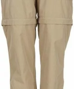 Goedkoop ⭐ Life-Line - Banata 2 Afritsbroek Dames - Beige - Outdoorbroek - Wandelbroek - Fleece Beige 🧨