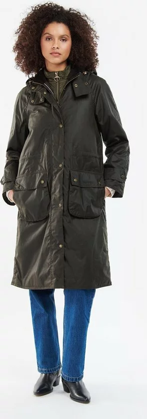 Promo ✔️ Barbour Long Cannich Wax Jacket LWX1264 OL71 12 ⌛ 2 Promo ✔️ Barbour Long Cannich Wax Jacket LWX1264 OL71 12 ⌛ - Afbeelding 2