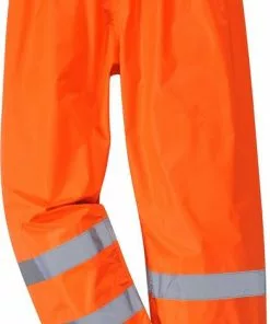 Hete verkoop ⭐ Portwest Regenbroek Oranje Maat XL Met Reflecterende Striping 🧨