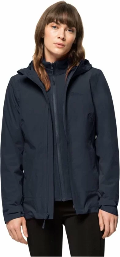 Korting π Jack Wolfskin Moonrise 3in1 Jacket π© Women - Outdoorjas - Dames - Blauw - Maat M 𧨠3 Korting π Jack Wolfskin Moonrise 3in1 Jacket π© Women - Outdoorjas - Dames - Blauw - Maat M 𧨠- Afbeelding 3
