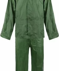 Coupon 😍 C-Line Regenpak Met Capuchon - Groen - Reflecterend - Nieuw Model - Kinder Maat 146/152 😍