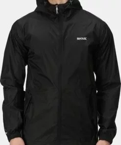 Goedkoop ❤️ Regatta Pack It III Jas - Heren - Zwart 🥰 -Kamperen-outdoor Verkoopwinkel 417x840 3