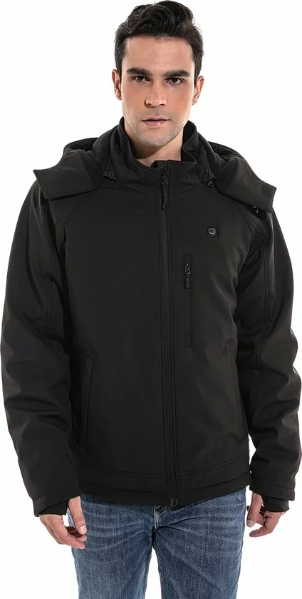 Beste deal 🥰 Sailwind Verwarmde Jas / Soft Shell / Heren / Zwart Incl. Powerbank ⭐ 7 Beste deal 🥰 Sailwind Verwarmde Jas / Soft Shell / Heren / Zwart Incl. Powerbank ⭐ - Afbeelding 7