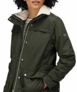 Nieuw 💯 De Regatta Linette Jas - Jas - Dames - Waterdicht - Geïsoleerd - Donkergroen 👍