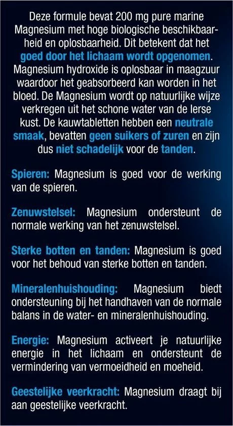 Kopen β€οΈ 3x Lucovitaal Marine Magnesium 30 Kauwtabletten π 3 Kopen β€οΈ 3x Lucovitaal Marine Magnesium 30 Kauwtabletten π - Afbeelding 3