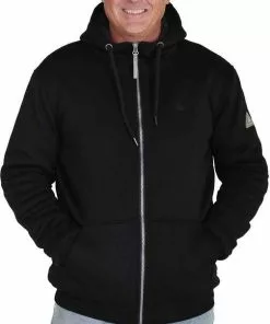 Groothandel 🧨 BJØRNSON Kenny Sweatvest Heren - Teddy Gevoerd - Hoodie - Maat S - Zwart ❤️ -Kamperen-outdoor Verkoopwinkel 484x840