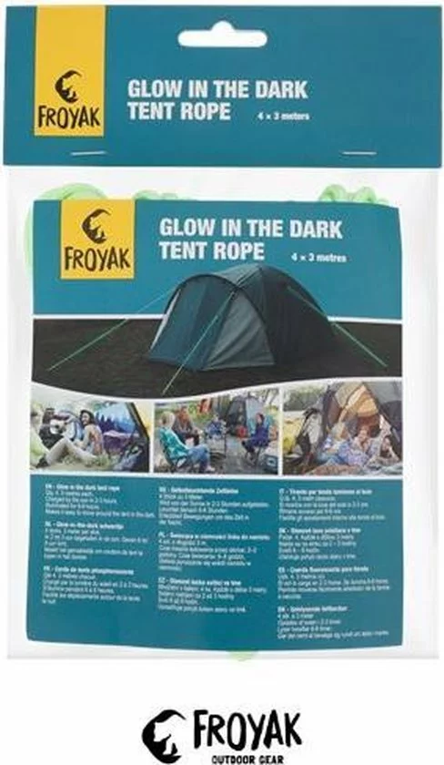 Goedkoopste π Froyak Out Froyak Glow-in-the-dark Scheerlijnen - Scheerlijn Voor Tent - Werken Op Zonlicht - Set Van 4 π 2 Goedkoopste π Froyak Out Froyak Glow-in-the-dark Scheerlijnen - Scheerlijn Voor Tent - Werken Op Zonlicht - Set Van 4 π - Afbeelding 2