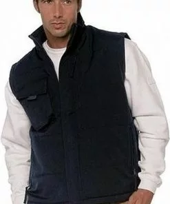 Beste deal 🎁 Russell Outdoor/werk Casual Bodywarmer Zwart Voor Heren - Outdoorkleding/werkkleding - Mouwloze Vesten M (38/50) 🧨