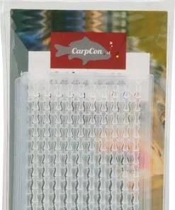 Nieuw ✨ CarpCon Boilie Stoppers - Clear - 200 Stuks (2 Rekjes) - Hair Stoppertjes - Boiliestoppers ⌛
