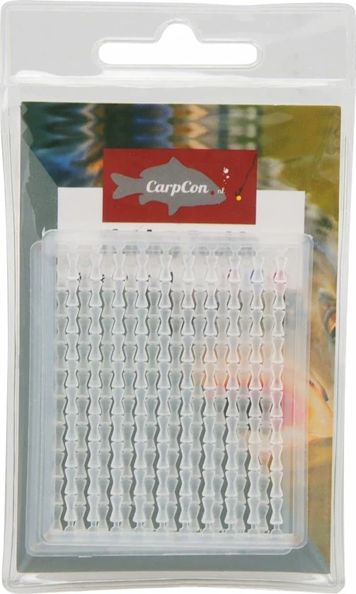 Nieuw ✨ CarpCon Boilie Stoppers - Clear - 200 Stuks (2 Rekjes) - Hair Stoppertjes - Boiliestoppers ⌛ 1 Nieuw ✨ CarpCon Boilie Stoppers - Clear - 200 Stuks (2 Rekjes) - Hair Stoppertjes - Boiliestoppers ⌛