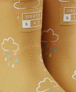 Korting ❤️ Grass & Air | Kleur Veranderende Kinder Regenlaarzen | Winter | Ochre | Maat 28 (UK10) 🔔 -Kamperen-outdoor Verkoopwinkel 508x840 6