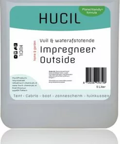Promo 👏 Hucil Impregneermiddel Textiel Buiten - Bootkap - Tent - Cabrio - Zonnescherm - Tuinkussens - Impregneerspray - 5 Liter 👏