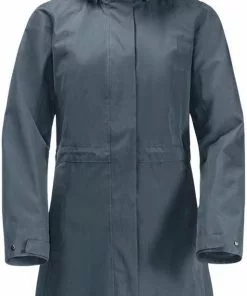 Uitgang ❤️ Jack Wolfskin Ottawa 🧥 Coat - Outdoorjas - Dames - Blauw - Maat L 💯