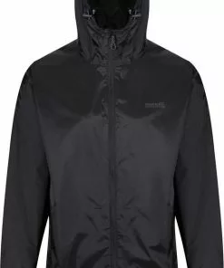 Goedkoop ❤️ Regatta Pack It III Jas - Heren - Zwart 🥰 -Kamperen-outdoor Verkoopwinkel 518x840
