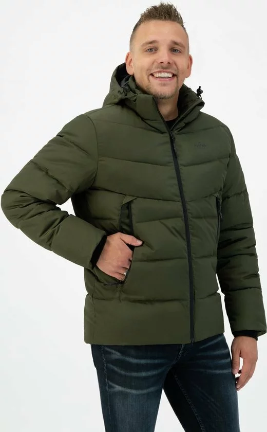 Gloednieuw π Kjelvik Heren Winterjas - Padded, Gewatteerde Jas - Umberto - Groen - Maat 4XL π 2 Gloednieuw π Kjelvik Heren Winterjas - Padded, Gewatteerde Jas - Umberto - Groen - Maat 4XL π - Afbeelding 2