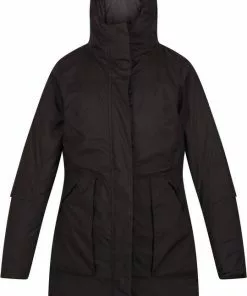 Groothandel 😍 Regatta, 👩 Womens Yewbank II Waterdichte Dames Winterjas, Zwart, Maat 40 🛒