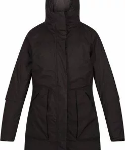 Groothandel 😍 Regatta, 👩 Womens Yewbank II Waterdichte Dames Winterjas, Zwart, Maat 40 🛒 -Kamperen-outdoor Verkoopwinkel 539x840 4