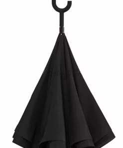 Promo 🛒 Merkloos Impliva RU-6 Inside Out Windproof Paraplu - Dubbeldoeks - Ø 107 Cm - Zwart 😀 -Kamperen-outdoor Verkoopwinkel 545x840 2