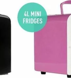 Goedkoopste 🔔 Cristal Mini Koelkast 4L - Zwart - Werkt Met Stekker Voor Auto En Adapter Voor Netstroom 👏