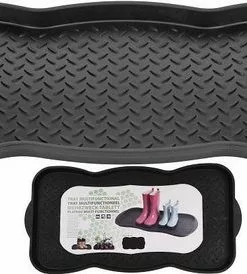 Promo 🤩 Merkloos Zwarte Laarzentray - 73 X 38 Cm ⌛