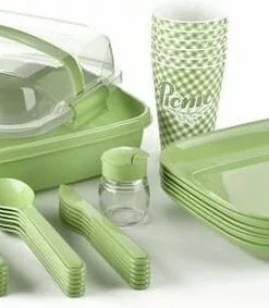 Gloednieuw 🧨 AppaShop: Pick-nick Set, Picknickset, Picnic Set, Picnicset, Piknikset, Pik Nik Set, Inclusief 32 Aparte Stuks (messen+vorken+lepels+borden+zoutpotje) 😉 -Kamperen-outdoor Verkoopwinkel 550x283 4