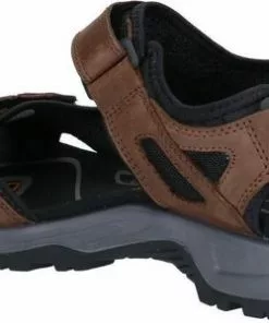 Kopen 👏 Ecco 🩴 Sandalen - Maat 44 - Mannen - Donker Bruin - Zwart ✨ -Kamperen-outdoor Verkoopwinkel 550x300 4