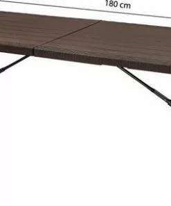 Uitgang 😉 Viking Choice Opklapbare Tafel - 180 Cm Lang - Bruin 🥰