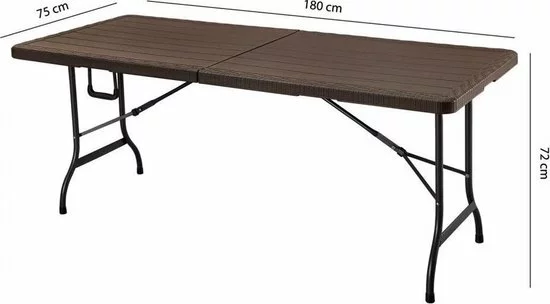 Uitgang π Viking Choice Opklapbare Tafel - 180 Cm Lang - Bruin π₯° 1 Uitgang π Viking Choice Opklapbare Tafel - 180 Cm Lang - Bruin π₯°
