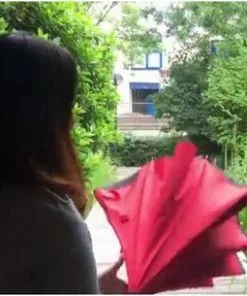 Promo 🛒 Merkloos Impliva RU-6 Inside Out Windproof Paraplu - Dubbeldoeks - Ø 107 Cm - Zwart 😀 -Kamperen-outdoor Verkoopwinkel 550x305 1