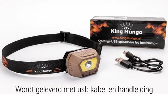Nieuw π₯° Hoofdlamp LED Oplaadbaar Beige - Bewegingssensor - 300 Lumen - King Mungo KMHL034 π 10 Nieuw π₯° Hoofdlamp LED Oplaadbaar Beige - Bewegingssensor - 300 Lumen - King Mungo KMHL034 π - Afbeelding 10
