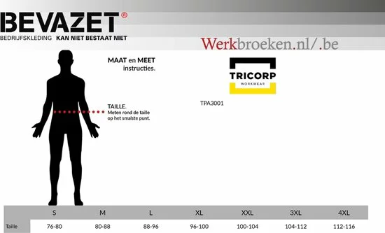 Begroting π Tricorp Regenbroek RWS 503001 Fluor Oranje - Maat L π 3 Begroting π Tricorp Regenbroek RWS 503001 Fluor Oranje - Maat L π - Afbeelding 3