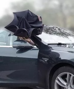 Nieuw ⌛ San Vitale® - Unieke Reversible Windproof Paraplu - Krant Wit 💯 -Kamperen-outdoor Verkoopwinkel 550x341 3