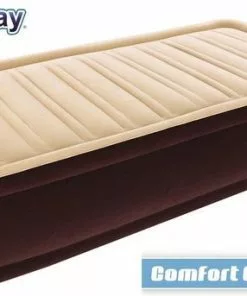Korting π Bestway Comfort Raised Luchtmatras Met Ingebouwde Pomp Voor Binnen En Buitengebruik Incl. Draagtas - 191x97x43 Cm π