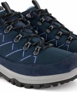 Beste Pirce 😍 Travelin' Svendborg - Lage Heren Wandelschoenen - Waterdicht En Ademend - Blauw Leer - Maat 43 ❤️ -Kamperen-outdoor Verkoopwinkel 550x346 5