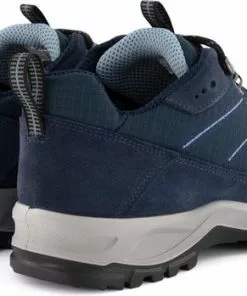 Beste Pirce 😍 Travelin' Svendborg - Lage Heren Wandelschoenen - Waterdicht En Ademend - Blauw Leer - Maat 43 ❤️ -Kamperen-outdoor Verkoopwinkel 550x349 4