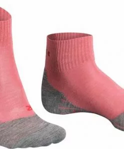 Gloednieuw 🥰 FALKE TK5 Wander Short Wandelsokken Kort Zacht Thermisch Anti-blaar Antizweet Zonder Motief Met Elastische Boord Admend Merinowol Rood Dames Sportsokken - Maat 39-40 🌟 -Kamperen-outdoor Verkoopwinkel 550x356 4