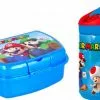 Begroting ⌛ Super Mario Mario Broodtrommel / Brooddoos + Tritan Drinkfles / Waterlfes - 480 Ml - 18 Cm Hoog 🧨