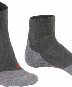 Promo 👍 FALKE TK5 Wander Short Wandelsokken Kort Zacht Thermisch Anti-blaar Antizweet Zonder Motief Met Elastische Boord Admend Merinowol Grijs Heren Sportsokken - Maat 42-43 👏 -Kamperen-outdoor Verkoopwinkel 550x360 6