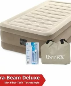 Groothandel 🔔 Intex Luchtbed - Ultra Plush - Formaat: Twin - B99 X L191 X H46 Cm - Ingebouwde Pomp - Met Reparatieset ⭐ -Kamperen-outdoor Verkoopwinkel 550x365 8