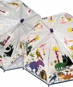 Promo 👏 Floss & Rock Paraplu, Dinosaurus - 66 Cm X Ø 60 Cm - Verandert Van Kleur 🛒