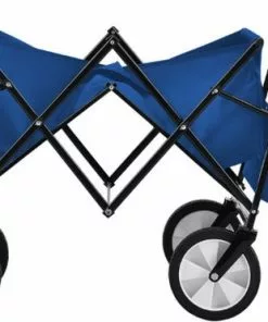 Promo 🔔 Rijoka Opvouwbare Bolderkar/Bolderwagen | Met Dakje En Draagtas | Blauw ✨ -Kamperen-outdoor Verkoopwinkel 550x371 2