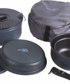 Uitgang 🥰 Bo-Camp Pannenset - Camping - 7-delig - Aluminium ⭐ -Kamperen-outdoor Verkoopwinkel 550x374 7
