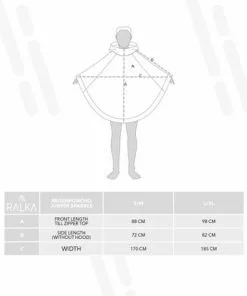 Hete verkoop ✨ Ralka Regenponcho Senior - Sizzle - Donkergroen - L/XL 😀 -Kamperen-outdoor Verkoopwinkel 550x389 1