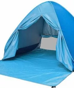 Goedkoopste β€οΈ Merkloos Pop-up Tent - Strandtent - Opvouwbaar - Blauw π