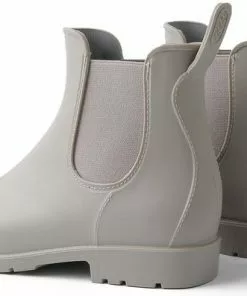 Flash-uitverkoop 🌟 Geweo Regenlaarzen - Wellington Chelsea Laarzen - Kerstmis - Kerstfeest - ❄ Christmas Gift - Middelhoge Schoen - Kort 🥾 Boots - Waterdichte - Dames - Grijs - Maat 36 🤩 -Kamperen-outdoor Verkoopwinkel 550x397