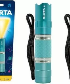 Flash-uitverkoop 🔔 Varta LED 💄 Lipstick Light Zaklamp LED Roze, Turkoois ❤️