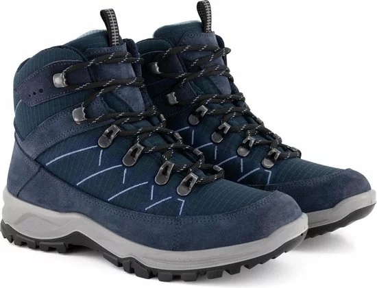 Korting ⭐ Travelin' Svendborg - Hoge Dames Wandelschoenen - Waterdicht En Ademend - Blauw Leer - Maat 38 ✔️ 3 Korting ⭐ Travelin' Svendborg - Hoge Dames Wandelschoenen - Waterdicht En Ademend - Blauw Leer - Maat 38 ✔️ - Afbeelding 3
