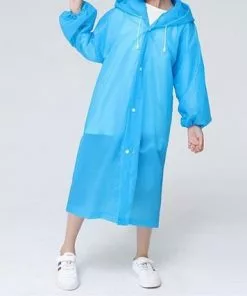 Hete verkoop 🎉 Merkloos Kinder Regenjas Met Capuchon Blauw (6-9 Jaar) - Licht Gewicht - Pocket Size - Reizen ❤️ -Kamperen-outdoor Verkoopwinkel 550x427